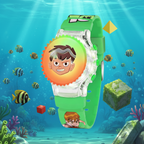 Omni-Glow Kids' Digital Adventure Watch – Multi-Color LED Light-Up Edition ( random colour )