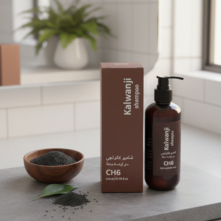 Kalwanji CH6 Black Seed Revitalizing Shampoo –250ml Nutrient-Rich Formula for Hair Strength & Shine