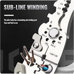 Multi-Function Wire Stripper and Cutter – 10-in-1 Electrical Hand Tool with Cutting, Stripping, Crimping & Screwdriver Functions (Random Color)