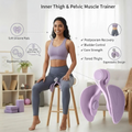 Thigh Exerciser Portable Design Easy To Use Strengthens Muscles Improves Flexibility Provides Comfortable Grip (Random Color)