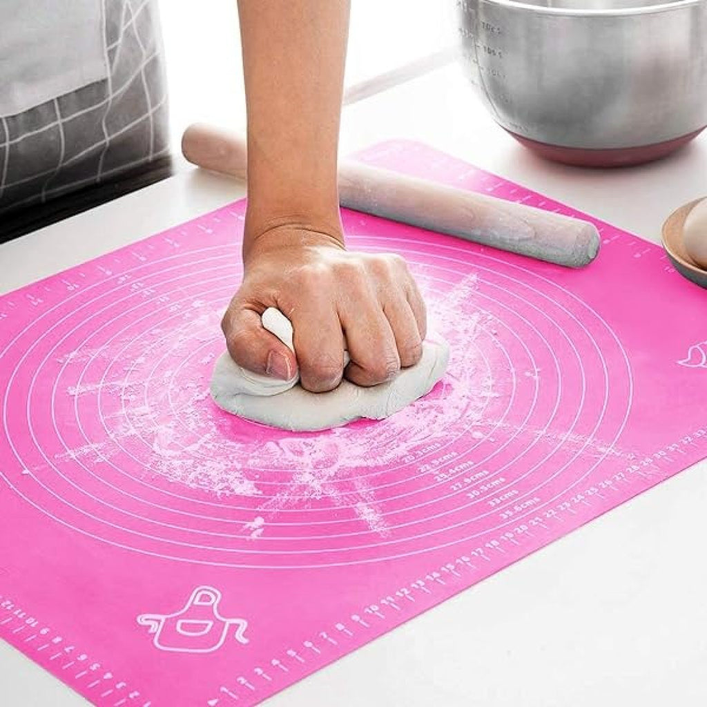 Silicone Baking Roti Mat | Heat Resistant | Non‑Stick Dough Pad with Measurements | Random Color