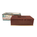 Rectangular Tissue Box Cover – Collapsible PP Tissue Roll Holder with Easy Top Access