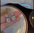 ZJE-163 Korean Zircon Crystal Earrings – Elegant Design, Stylish Fashion Jewellery for Women