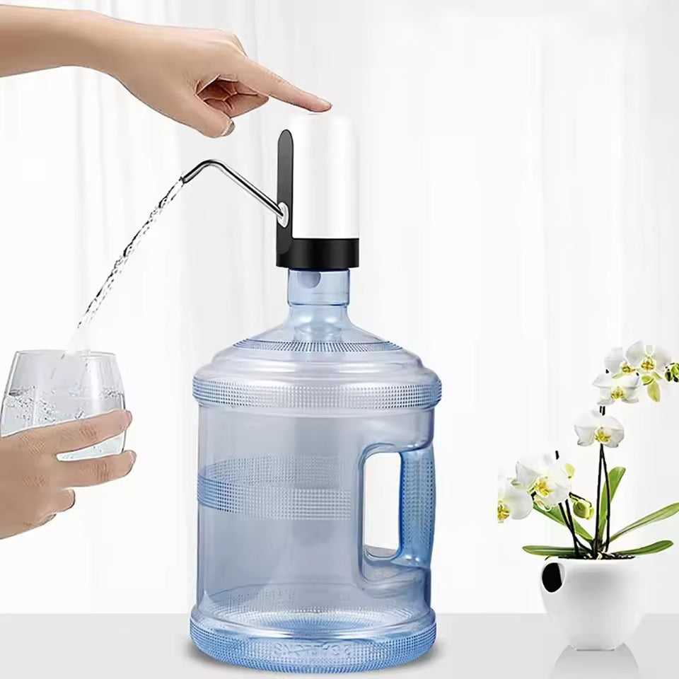 USB Rechargeable Automatic Water Bottle Pump – Electric Drinking Water Dispenser with One-Touch Switch for Gallon Bottles