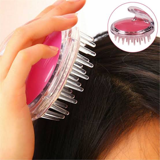 Hair Wash Brush & Scalp Massage Comb – Anti-Dandruff Silicone Shampoo Brush | Deep Scalp Cleanser, Hair Growth Massager, Anti-Itch & Anti-Hair Fall Tool | Random Color