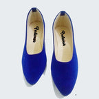 Ladies Velvet Pump Shoes – Comfortable 2 Inch Heel Casual & Party Wear Stylish Coat Pumps for Women