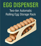 15 Egg Storage Box Rolling Design Space Saving PP Refrigerator Organizer Multi Layer Egg Holder| Random Colour