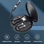( 5 in 1 ) Data Cable Set All Solutions in One | Data Cable Set 60w Fast Charging - Random Color