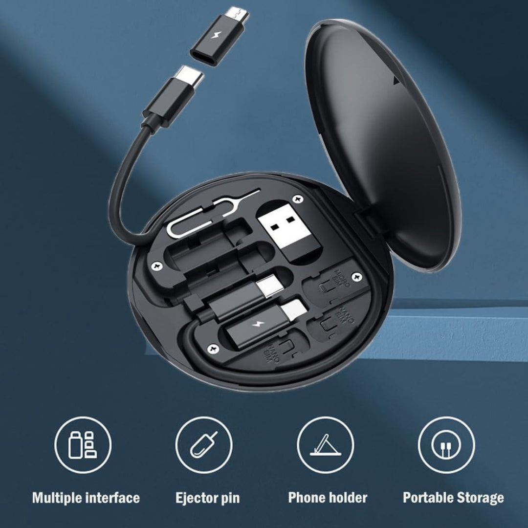 ( 5 in 1 ) Data Cable Set All Solutions in One | Data Cable Set 60w Fast Charging - Random Color