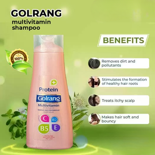 Protein Golrang Multivitamin Shampoo  Strengthening & Nourishing Hair