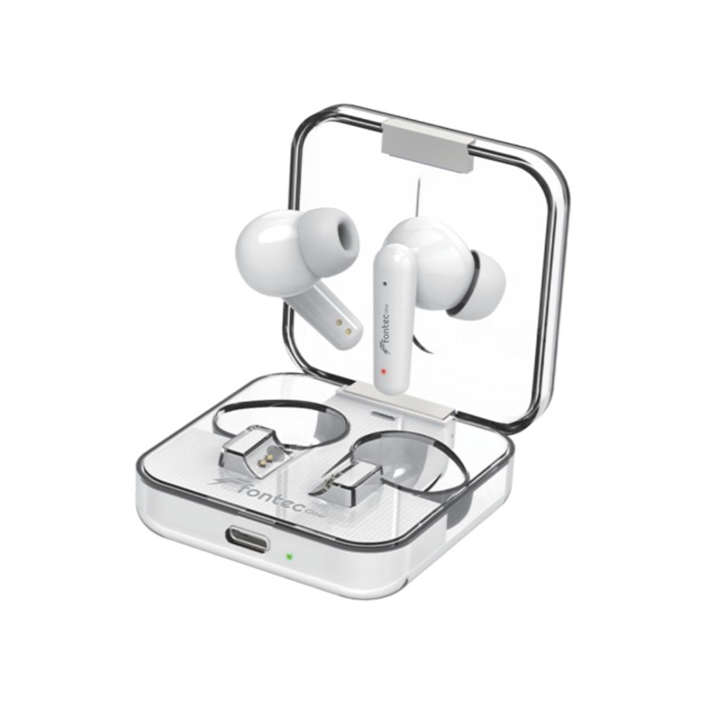 Fontec Glow Airbuds – ENC Gaming Wireless Earbuds with Deep Bass & LED Display