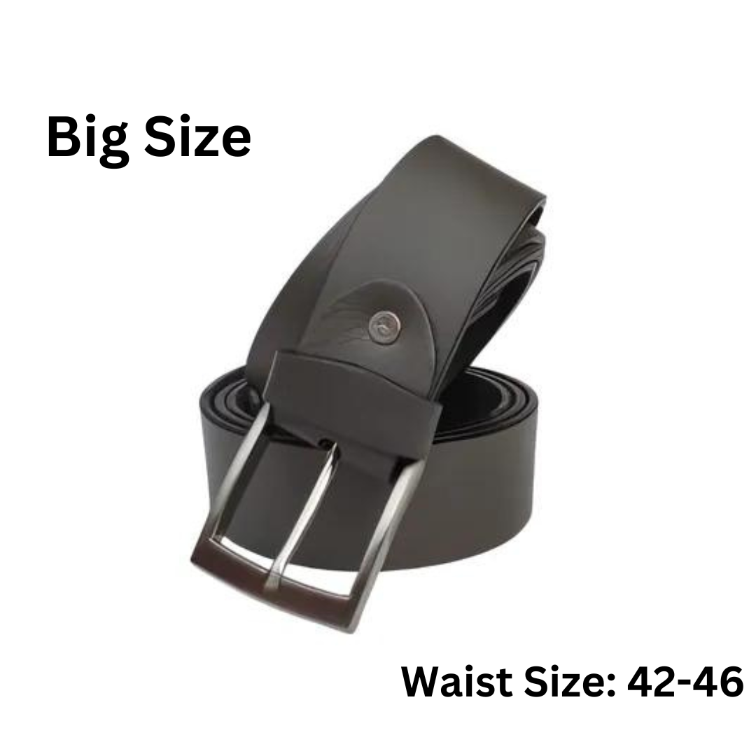 (Big Size) - Men Buffalo leather belt grey color | Waist Belt for boys &amp; Mens (Grey)