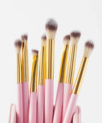 Cosmetics Elegance Brush Set- Studded Elegance White