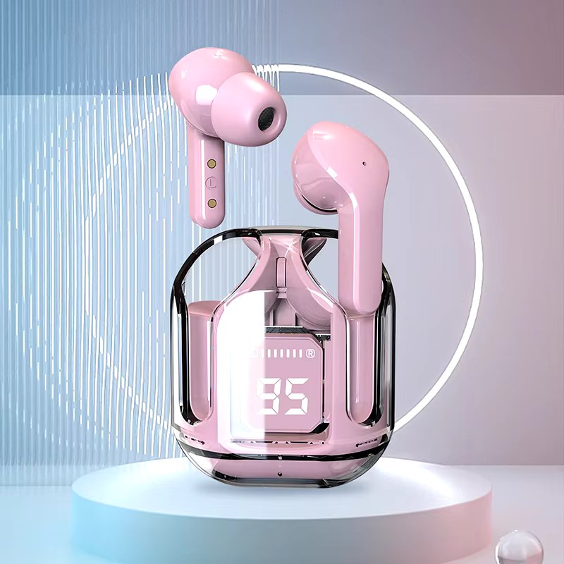 Treqa BT35 Bluetooth Earbuds | Wireless Earphones | HiFi Stereo Headphone | Digital Display Charging Case (Random color)