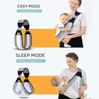 Baby Carrier, Ergonomic Baby Strap one Shoulder Labor-Saving Polyester Baby Half Wrapped Sling (Random Color)