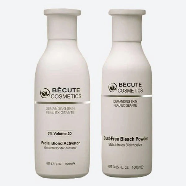 Becute skin polish set - Becute Bleach Powder &amp; Facial Blonde Activator