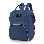 Large Capacity Mummy Bag Multi-function Women Backpack Nursing Bag for Baby Care Unisex Travail Backpack (Random color)