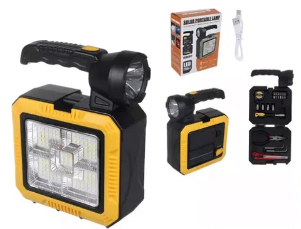 Solar Portable Lamp 7739-L – Rechargeable LED Light for Outdoor &amp; Emergency Use