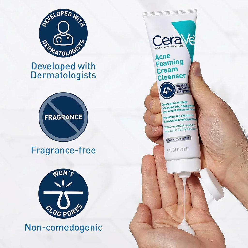 CeraVe 4-in-1 Skincare Bundle: Night Cream, Sunblock, Cleanser &amp; Serum for Radiant Skin