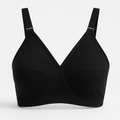 Black SADA Cotton Bra – Soft  3 Hook Support Bra for Women