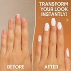 Pack of 24 Charming Artificial Nails with Glue – 240 Nails &amp; 24 Glues Total, Beautiful Nail Extensions for Girls &amp; Women (Random color)