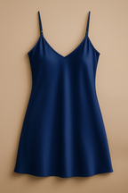 Satin Slip Dress – Sleeveless Camisole with Adjustable Thin Straps | Free Size