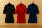 Premium Satin Sleepwear Set – Robe & Spaghetti Strap Nightdress Combo for Women – Free Size (DC-2004)