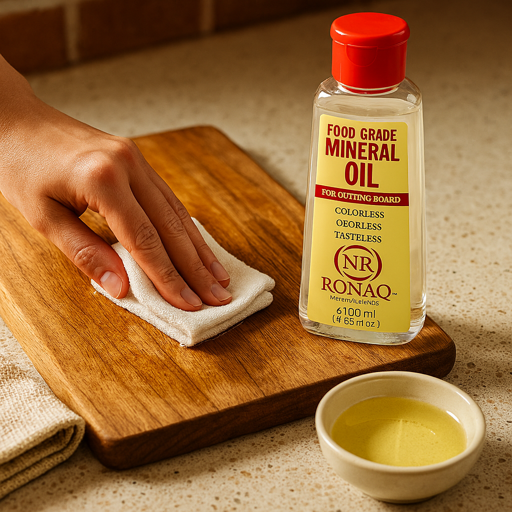 Wood Mineral Oil 100ml – Food Grade, Odorless Oil for Chopping Boards, Butcher Blocks &amp; Utensils – Protects &amp; Restores Wood