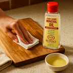 Wood Mineral Oil 100ml – Food Grade, Odorless Oil for Chopping Boards, Butcher Blocks &amp; Utensils – Protects &amp; Restores Wood