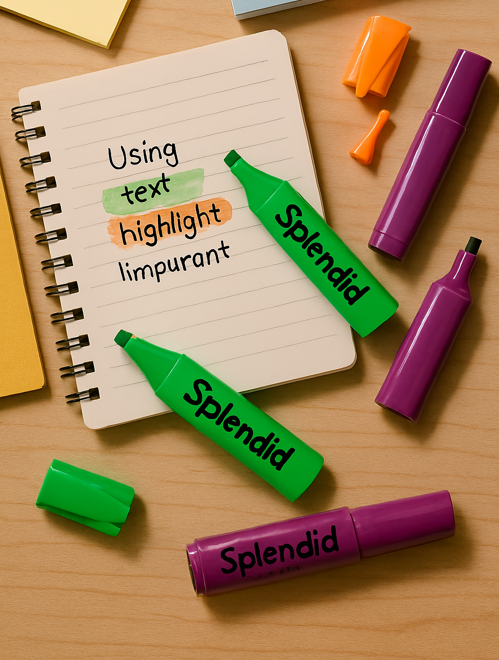 Pack of 3 Highlighters – Vibrant, Long-Lasting, Smooth Ink for Study, Office &amp; Creative Use