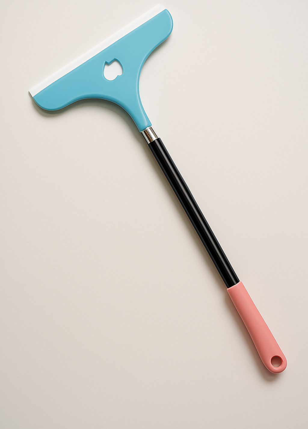 Stainless Steel Glass Wiper with Retractable Handle – Window &amp; Glass Cleaning Scraper (Random color)