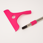 Stainless Steel Glass Wiper with Retractable Handle – Window &amp; Glass Cleaning Scraper (Random color)