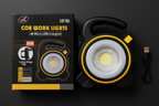 COB LED Work Light JY-819A – Rechargeable Portable Torch with Micro USB Charging, Ultra-Bright Illumination &amp; Durable Design for Home, Car &amp; Outdoor Use