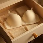 Cotton Light Padded Bra – Comfortable Everyday Wear, Plain Design (Sizes 32–42, Beige)