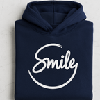 Navy Blue Smile Hoodie for Men | Premium Quality, Stylish &amp; Machine Washable