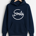 Navy Blue Smile Hoodie for Men | Premium Quality, Stylish &amp; Machine Washable