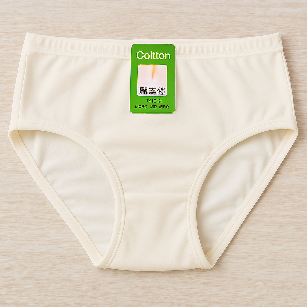 Jersey Plain Panties for Women – Soft, Comfortable &amp; Lightweight Everyday Underwear, Available in Sizes S, M, L (Beige)