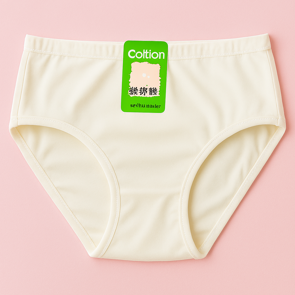 Jersey Plain Panties for Women – Soft, Comfortable &amp; Lightweight Everyday Underwear, Available in Sizes S, M, L (Beige)