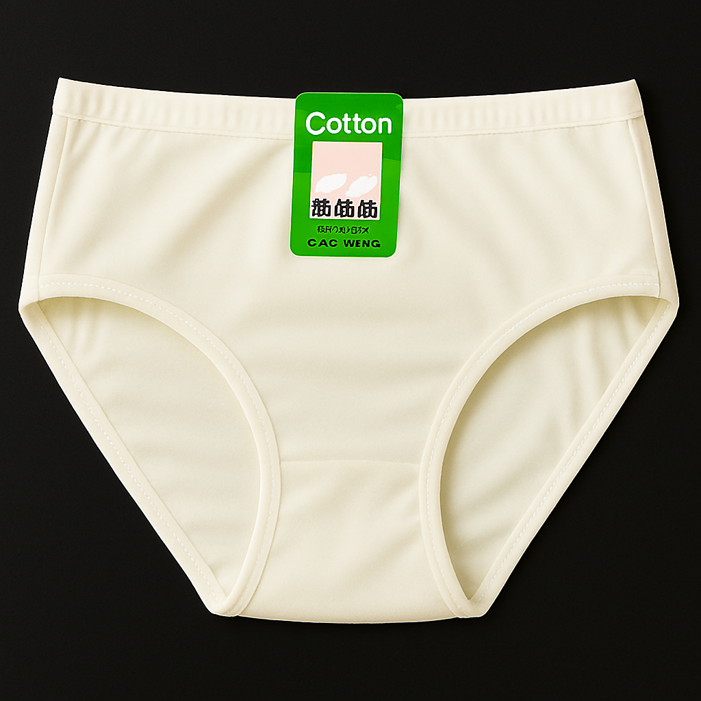 Jersey Plain Panties for Women – Soft, Comfortable &amp; Lightweight Everyday Underwear, Available in Sizes S, M, L (Beige)