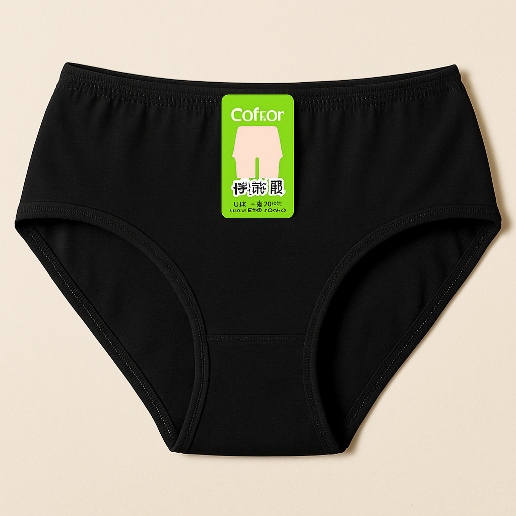 Jersey Plain Panty for Women – Lightweight, Comfortable &amp; Soft Everyday Wear Underwear, Available in Sizes S, M, L (Black)
