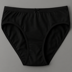 Jersey Plain Panty for Women – Lightweight, Comfortable &amp; Soft Everyday Wear Underwear, Available in Sizes S, M, L (Black)
