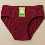 Jersey Plain Panty for Women – Soft, Lightweight &amp; Comfortable Everyday Underwear, Breathable Jersey Fabric in Maroon