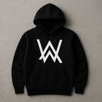 New Summer Collection Full Black Hoodie with WA Print for Men and Boys – Comfortable, Fashionable &amp; Casual Wear