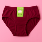 Jersey Plain Panty for Women – Soft, Lightweight &amp; Comfortable Everyday Underwear, Breathable Jersey Fabric in Maroon