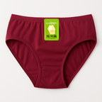 Jersey Plain Panty for Women – Soft, Lightweight &amp; Comfortable Everyday Underwear, Breathable Jersey Fabric in Maroon