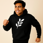 Comfortable Printed Black Hoodie for Men – Premium Fabric &amp; Fit