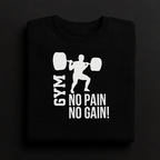 New Summer Collection Full Black Hoodie with GYM Print for Men and Boys – Comfortable, Stylish &amp; Casual Wear