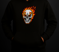 New Summer Collection Full Black Hoodie with Ghost Skull Print for Men and Boys – Comfortable, Trendy &amp; Casual Wear