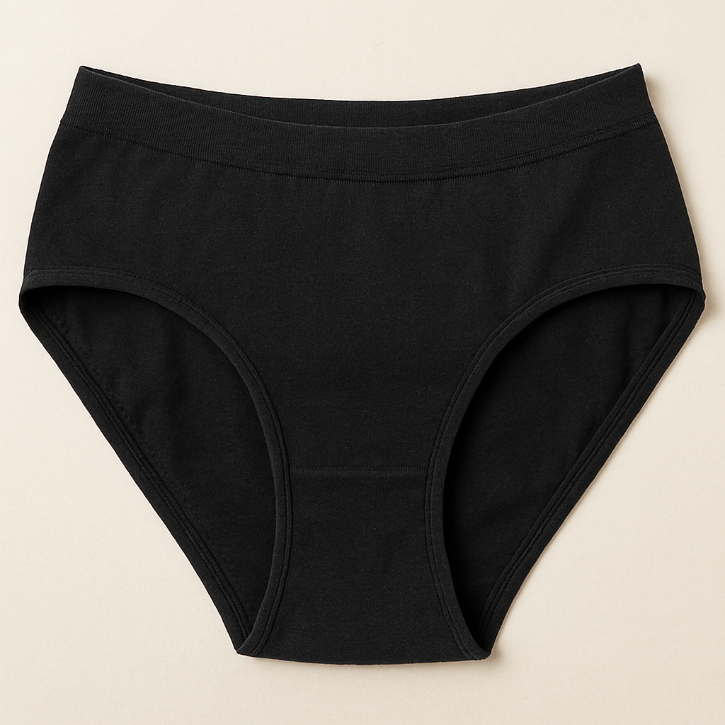 Malai Soft Fabric Underwear for Women – High Quality, Comfortable &amp; Lightweight Everyday Panty in Black, Sizes S, M, L