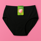 Malai Soft Fabric Underwear for Women – High Quality, Comfortable &amp; Lightweight Everyday Panty in Black, Sizes S, M, L